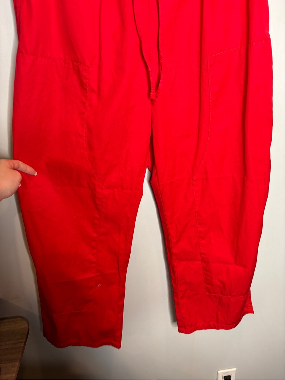 Gap Poplin Easy Double-Knee Barrel Pants M Red - Picture 4 of 10